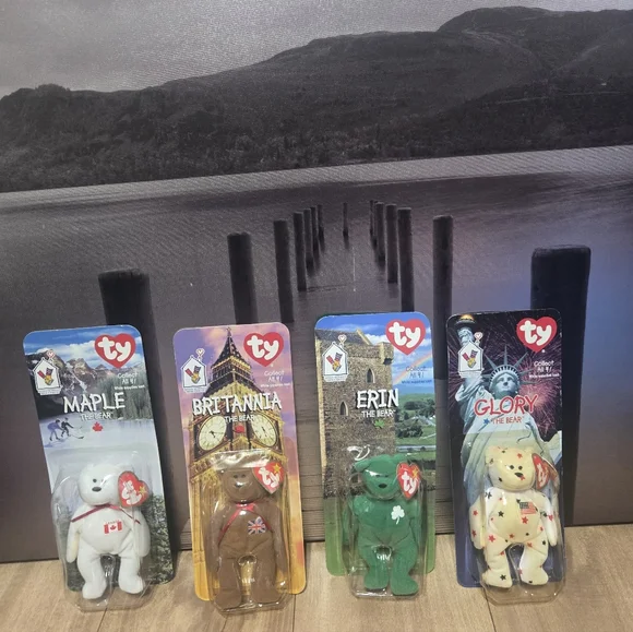 Ty Beanie Babies Bears Collection - Maple, Britannia, Erin, Glory - Picture 9 of 13